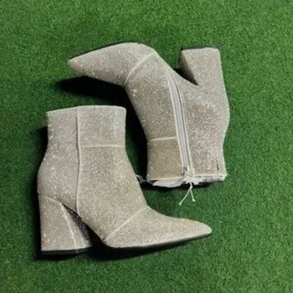 Women's Cailin sparkle rhinestones Ankle Boots - A New Day Silver - Picture 4 of 4
